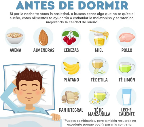 ALIMENTOS ANTES DE ACOSTARSE