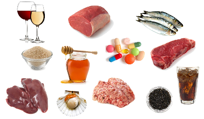 alimentos ricos en prurinas