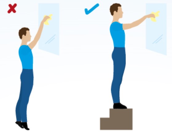 clinica higiene postural limpiar vidrios ventanas